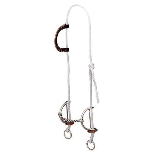Weaver Leather Gag Bridle with Twisted Mouth Sliding Bit , Burgundy, 5"