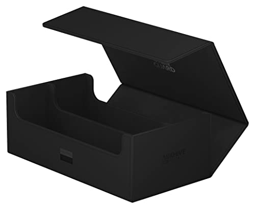 800+ Deck Case for Double-Sleeved TCG Cards - Black, Magnetic Closure & Microfiber Lining - Variation: Black / 800+