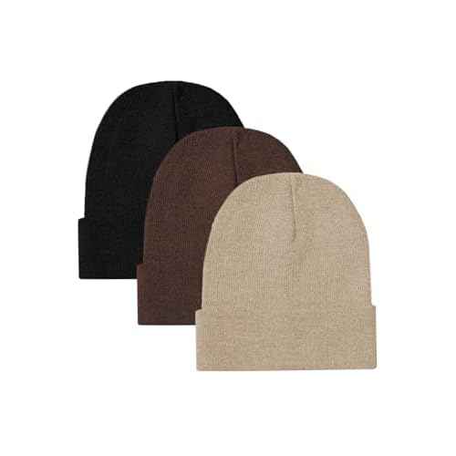 Ultra Performance 3 Pack Beanie Winter Hats for Men & Women Mens & Womens Skull Cap Beanies Hats
