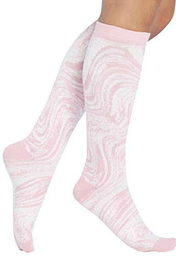 Support Socks Women 12 mmHg Compression Stockings - One Size Tonal Waves