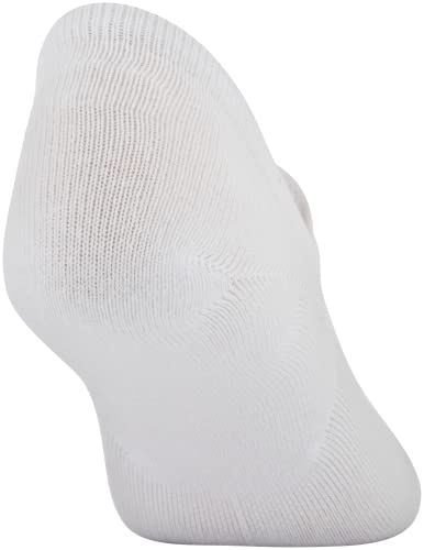 Under Armour Essential Ultra Low Socks 6-Pack Large White - Athletic Crew Socks