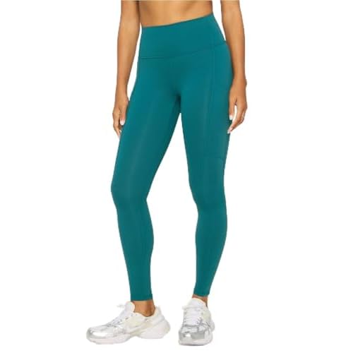 Fabletics Women's On-The-Go PowerHold High-Waisted Legging, Maximum Compression, Flattering, XL/Regular | 27, Deep Navy