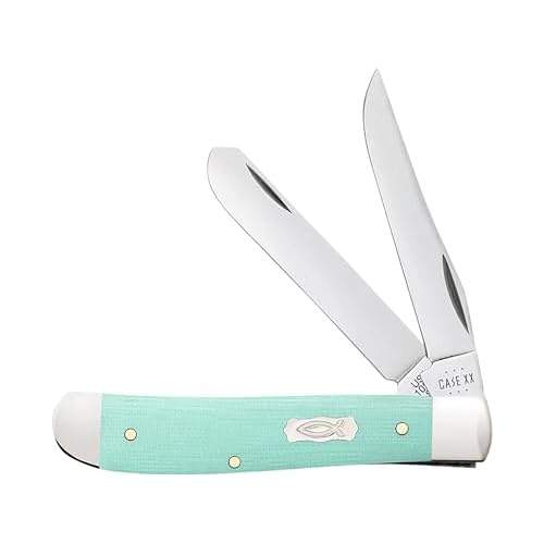 Case Cutlery CA18101: Mini Trapper Seafoam Green