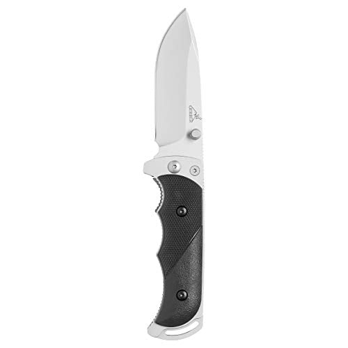Folding Hunting Knife with Drop Point Blade, Dual Thumb Studs, Secure Grip