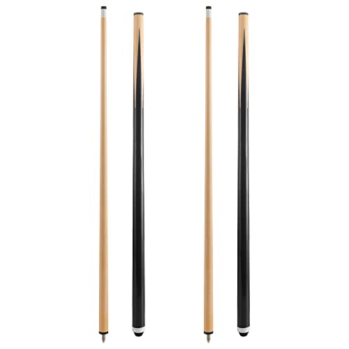 Pool Cue Sticks ? 42"/48"/58" Billiard Cues with 13mm Leather Tip ? 17oz/18oz Standard or 20oz Heavy ? Set of 2 or 4 ? Durable 2-Piece Pool Sticks for Beginners, Adults, Home & Bar