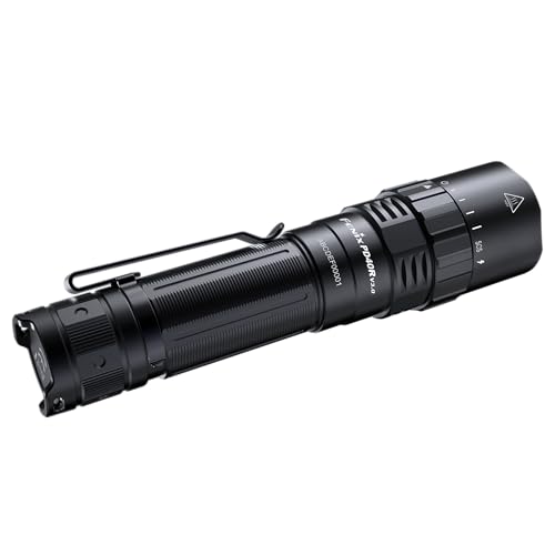Fenix PD40R v3.0 Tactical Flashlight, 3000 Lumen USB-C Rechargeable Long Throw Police Duty Light with Lumentac Organizer