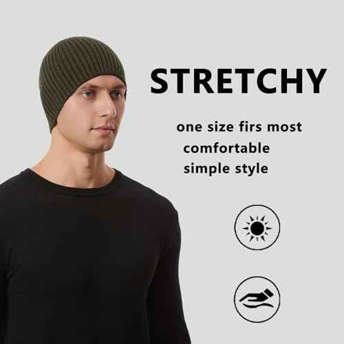 Skull Cap Beanie for Men and Women Warm Winter Hats Knit Beanie Toque for Daily Use