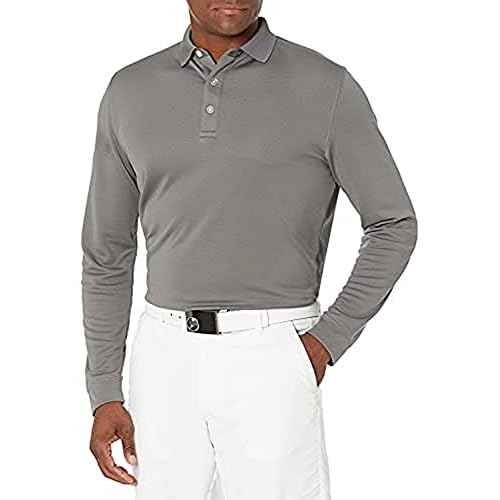 Callaway Men¡¯s Long Sleeve Core Performance Polo, Opti-Dri Technology, Sun Protection, Golf Polo Shirts for Men