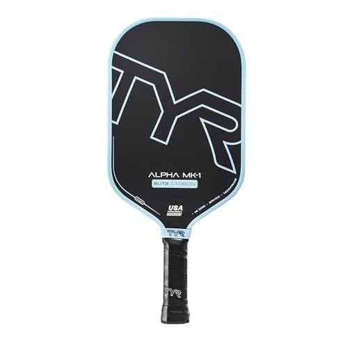 TYR Alpha MK-1 Elite Carbon USA Pickleball Approved 14mm Paddle with Octagonal Handle Enhanced Grip