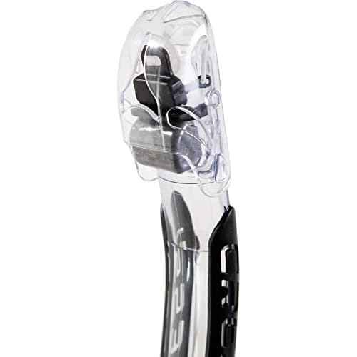 Cressi Adult Dry Snorkel for Scuba Diving, Snorkeling with Dry Guard and Purge Valve - Itaca Ultra Dry made in Italy