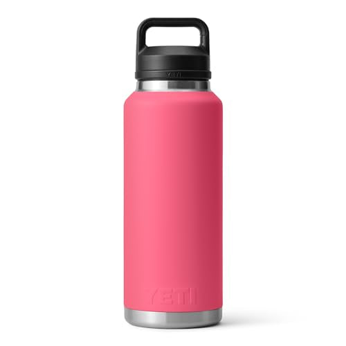 YETI Rambler 46 oz Water Bottle with Chug Cap - Tropical Pink, Vacuum Insulated