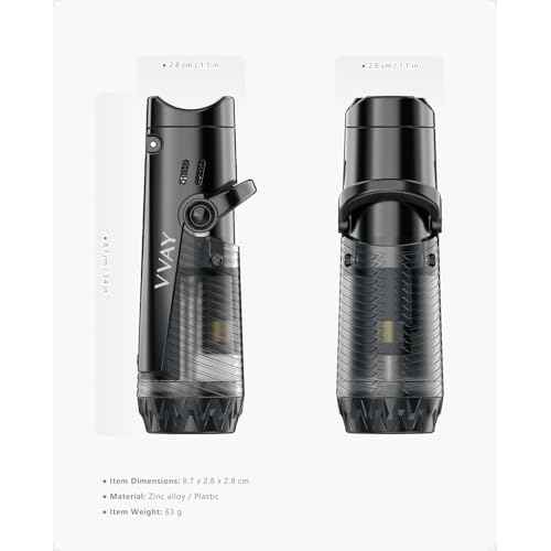 VVAY Torch Lighter Butane Refillable, Jet Flame Torch Lighter with Holder, Without Butane