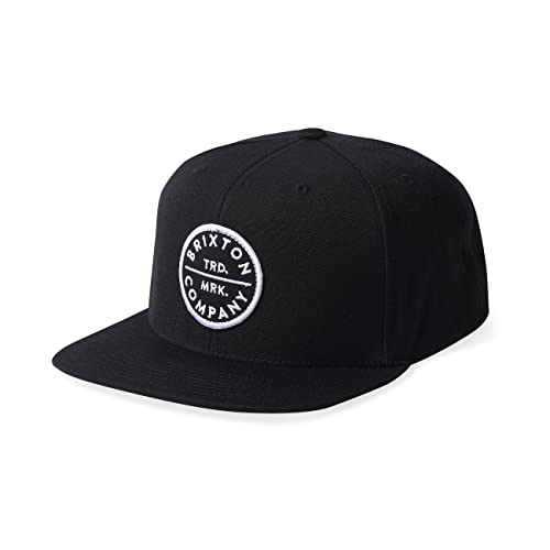 Unisex Baseball Cap with Patch - Black Snapback Hat