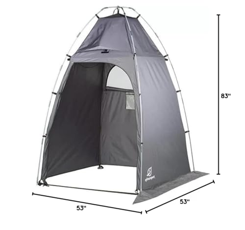 SylvanSport Privy Bivy Privacy Tent - Windproof, Portable Shelter for Camping Toilets & Changing Room - 6′ 8″ of Interior Height - Easy Setup - Pop-Up Pod with Window for Camping, Beach & Tailgates