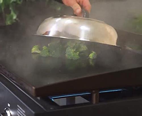 12 Inch Stainless Steel Griddle Dome Cover for Cooking & Melting Cheese
