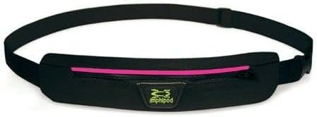Amphipod Airflow Microstretch Belt Black With Pink Reflective