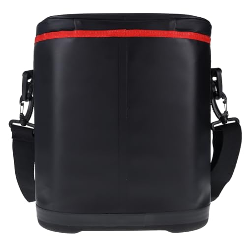 Cummins Portable Soft Cooler Bag CMN34718 12-Can Double-Laminated Insulated Cooler with Strap, 48-Hour Ice Retention Adult Insulated Thermal Bag for Work Camp Beach - Black
