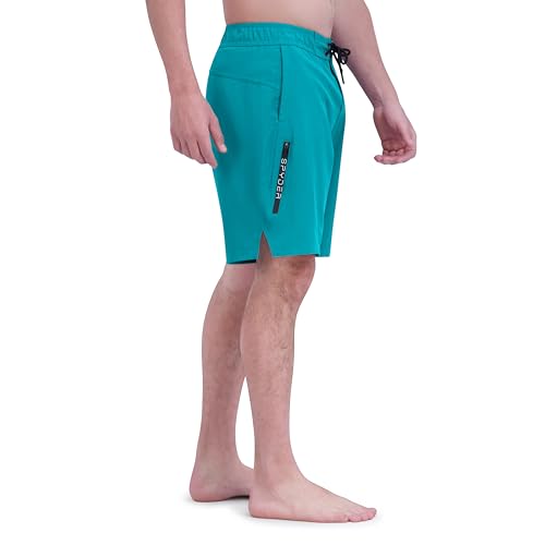 Spyder Men's 9 Inch Quick-Dry Stretch Swim Trunks with Sun Protection - Small / Mix