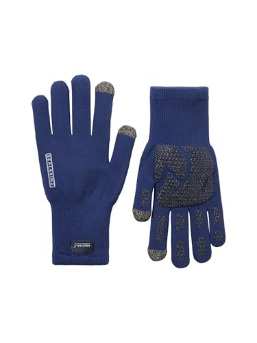 SEALSKINZ Anmer Waterproof Knitted Glove - Small Dark Blue