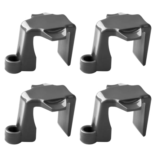 Boat Bumper Clips for Docking - Grey, Set of 4 - Fits 1 Inch & 1.25 Inch Square Tube - Variation 4