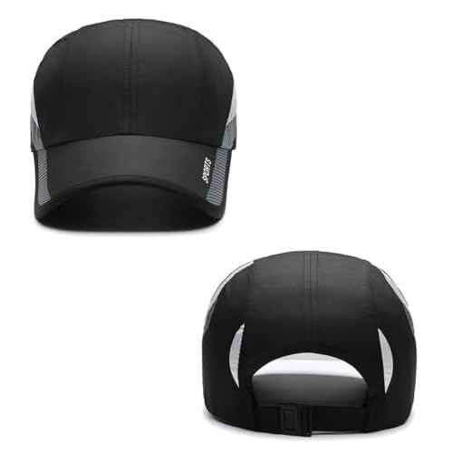 Malaxlx Quick Dry Baseball Cap for Men Women ? Adjustable Breathable Sports Hat UPF 50+ Sun Protection