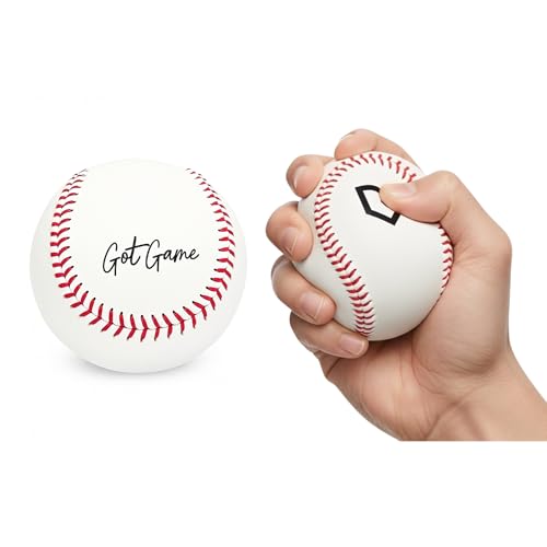 Hand-Stitched Soft Practice Baseball - Safe Indoor/Outdoor Training Ball - Kids, Youth & Adults - Variation 1