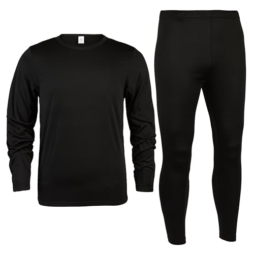 Polar Extreme Men's Thermal Base Layer Set, Ultra Soft, 2-Piece Moisture-Wicking Warm Underwear for Cold Weather