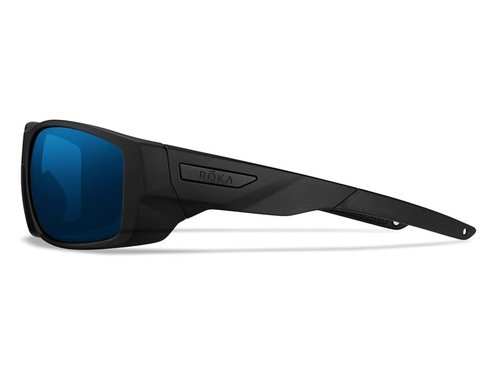 ROKA AT-1 Sunglasses for Men and Women High Performance Sport Sunglasses - Matte Black frame - Glacier Mirror Lens