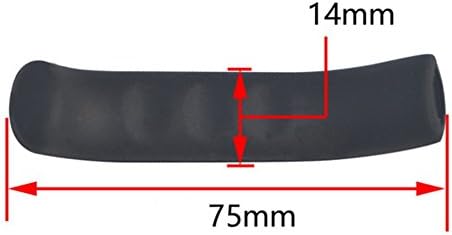 Anti-Slip Shock-Absorbing and Comfortable Brake Handle Silicone Sleeve Universal Brake Lever Protection Cover for Road Bike and MTB，2 Pairs (Yellow)