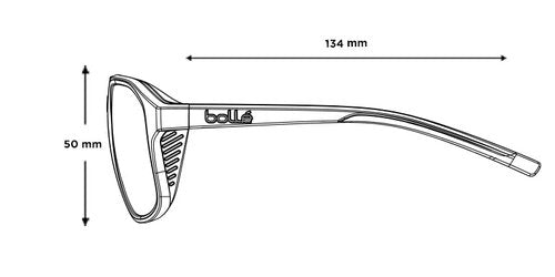 Bollé - ARCADIA, Dark Blue Matte, Volt+ Offshore Polarized, Large, Sunglasses, Unisex, Adult