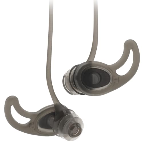 ADV. Eartune Aqua U Ear Plugs for Swimming Black Waterproof Silicone - Universal Fit with Lanyard