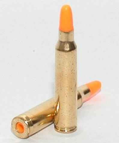 St Action Pro Pack of 10 Inert .223 REM Remington 5.56 NATO M16 AR-15 Rifle Orange Safety Trainer Cartridge Dummy Ammunition Ammo Shell Rounds with Brass Case
