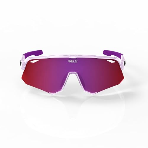 VELO Shades Cutter 2X1 – Phantom – Baseball/Softball Sunglasses – By Jax at The Bullpen Training (Purple, Sml Adlt/Youth)