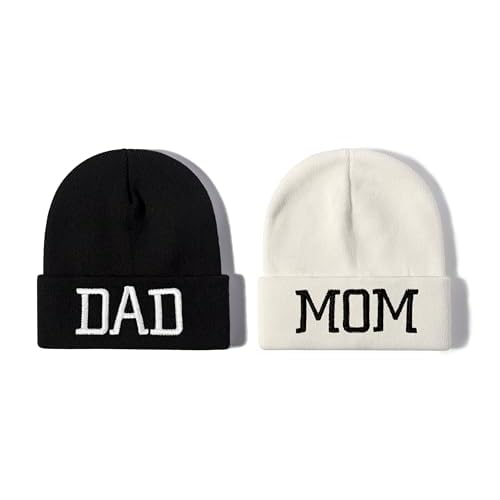 Mr Mrs Grandpa Grandma Dad Mom Hubby Wifey Beanie Hats