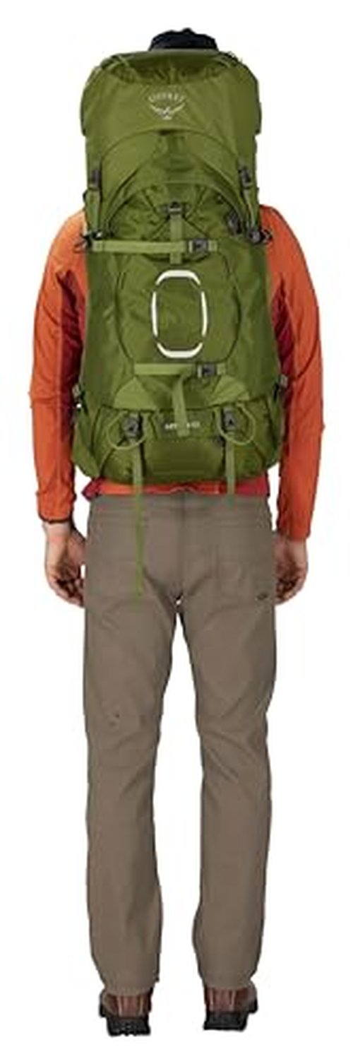 Osprey Aether 55L Men's Backpacking Backpack, Deep Acorn Red, L/XL