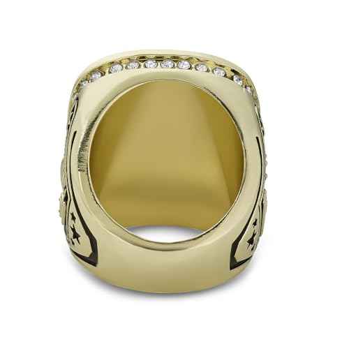 Express Medals Champion Gold MVP Most Valuable Player Trophy Ring Award Gift Prize with Display Neck Chain and Stand Championship Rings