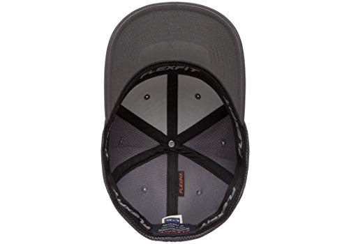 Ultrafibre Airmesh Fitted Baseball Cap - Dark Grey, Small-Medium