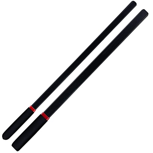 18-Inch Riding Crop Set with Non-Slip Handles - Black, 2 Pieces