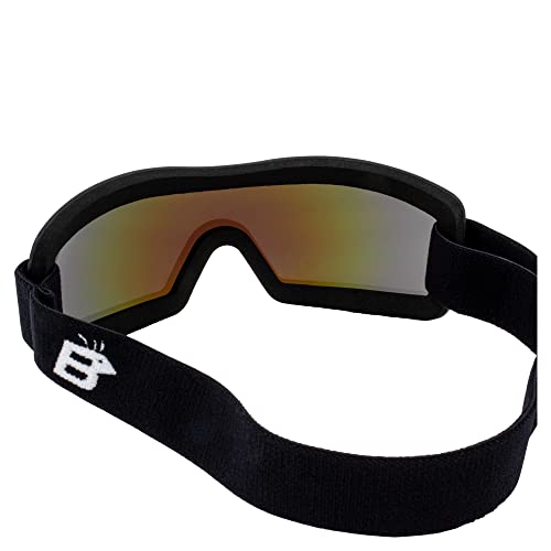 Sport Goggle with Blue Mirror Lens for Snowboarding Motorcycle and Skydiving