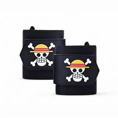 Anime Wrist Wraps Ideal for Weightlifting, Powerlifting, and Crossfit. One Size Fits All. Premium Wrist Support for Gym Workouts (Straw)