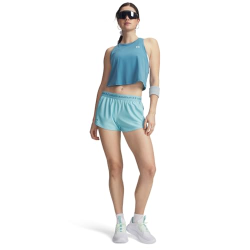 Under Armour Women's Tech Play Up Shorts - Small / Blue Haze / Boundless Blue