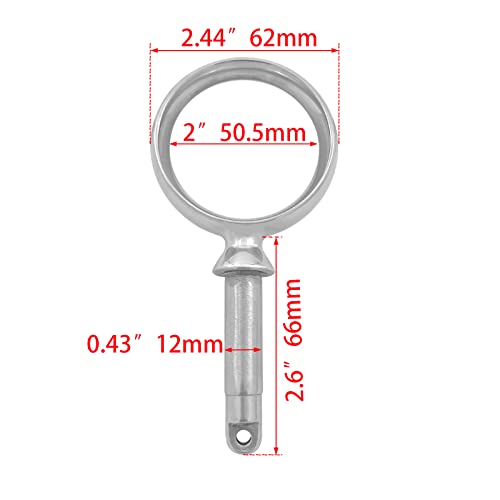 Marine Stainless Steel Oarlock Sockets Side Mount Paddle Brackets 2 Pcs