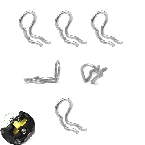 6 Pack Brake Pads Cotter Pin Caliper Fixing Snap Ring Spring Clips Clamp Replacement Compatible with Shimano Zee XT SLX XTR Formula Mega Bicycle Disc Brakes Pad Axle Bolts Pins