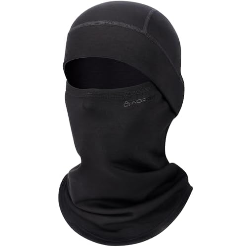 Balaclava Ski Mask for Men & Women, Modal Wool Blend Soft Windproof Face Mask Thermal Winter Full Face Cover for Cold Weather
