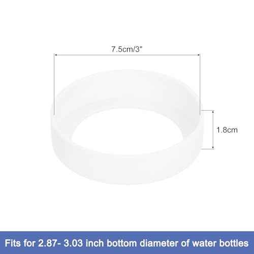 uxcell Water Bottle Boot, Protective Silicone Boot Sleeve Non Slip Bottom Covers Bumper for Water Bottles Mug Tumbler