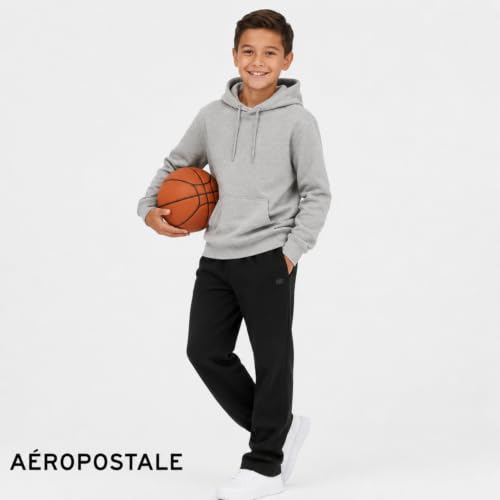 Boys Active Sweatpants 3-Pack - Black, Grey Heather & Charcoal - Athletic Joggers for Kids & Teens