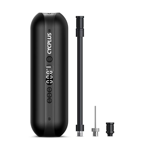 Portable Electric Tire Inflator Bike Pump 150 PSI Auto Off Black