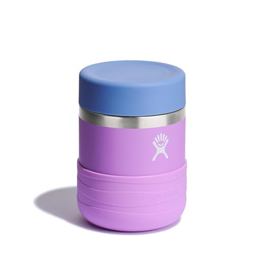 Insulated Kids Food Jar - 12 Oz Leakproof Snack Container in Anemone Purple