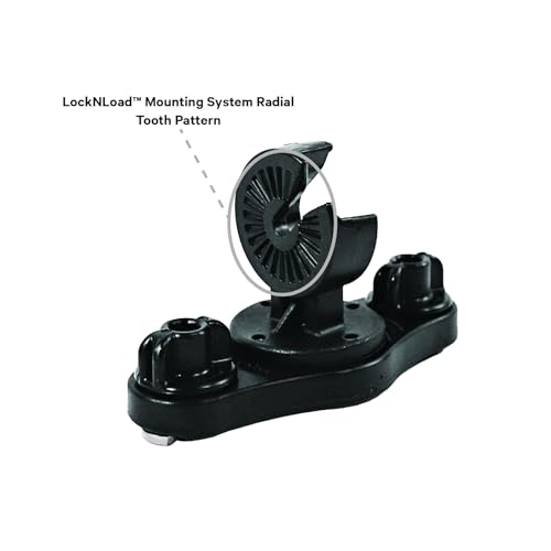 YakAttack Zero Play LockNLoad Track Mount & Rail Adapter | Heavy Duty Kayak Mounting Base for Fish Finders, Rod Holders & Accessories | Keep Kayak Fishing Accessories Secure | Made in USA
