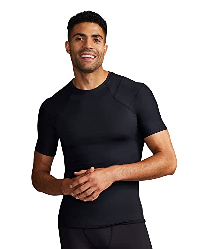 Tommie Copper Shoulder Support Shirt for Men Medium Black